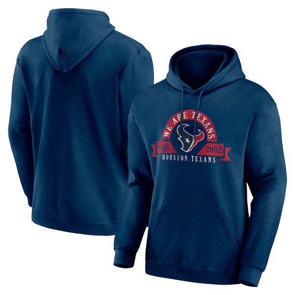 Men's Houston Texans Blue Pullover Hoodie